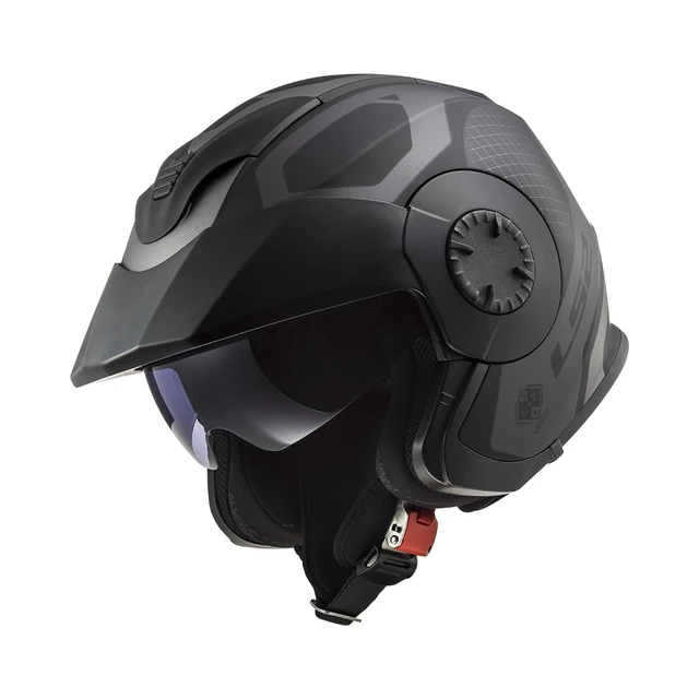 Motorcycle Helmet LS2 OF570 Verso Marker - Matt Black Violet