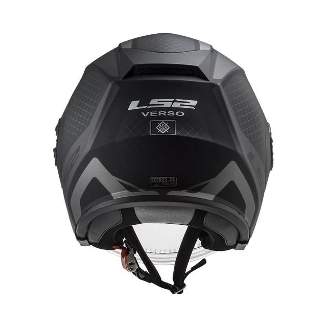 Motorcycle Helmet LS2 OF570 Verso Marker - Matt Black Violet