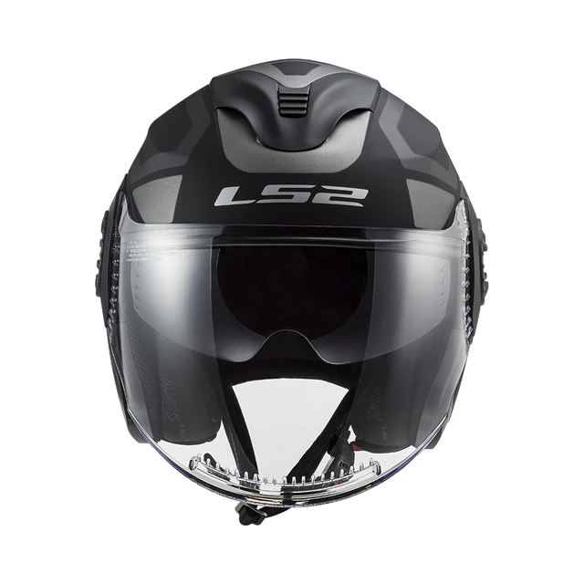 Motorcycle Helmet LS2 OF570 Verso Marker - Matt Black Violet