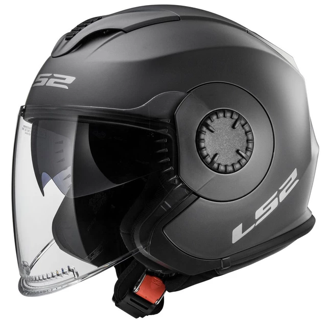 Moto prilba LS2 OF570 Verso Single Mono - Matt Titanium