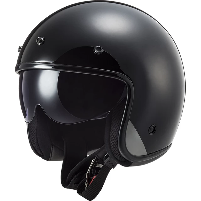 Offener Helm LS2 OF601 Bob Solid - Matt Schwarz - Matt Schwarz