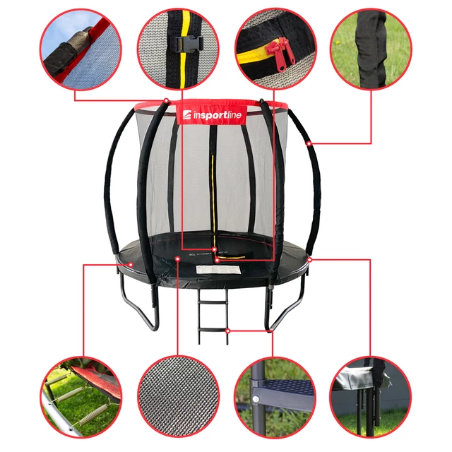 Trampolínový set inSPORTline Flea PRO 183 cm