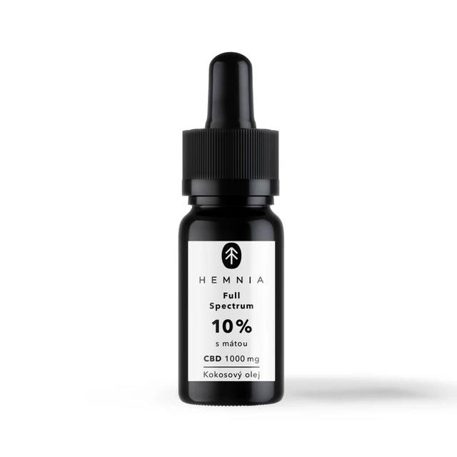 Kokosový olej Hemnia Full Spectrum CBD 10%, 1000 mg, 10 ml