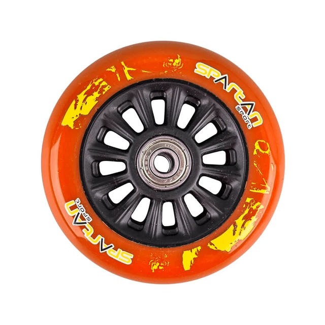 Replacement Wheels for Spartan Stunt Scooter 100mm - Green - Orange