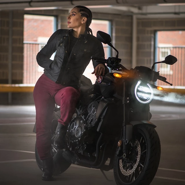 Dámské moto legíny Oxford Super Leggings 2.0 bordó