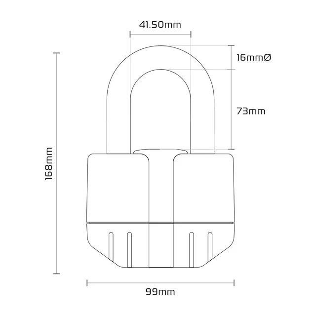 Řetězový zámek Oxford Big Boss Alarm 120 cm