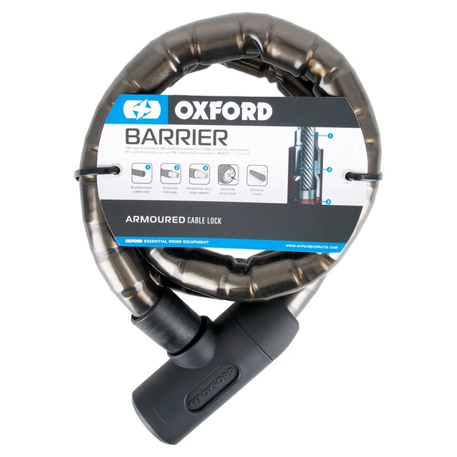 Motoros zár Oxford Barrier 1,4 m füstös