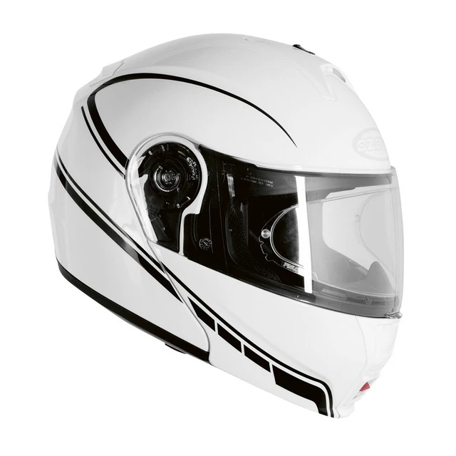 Motorcycle Helmet Ozone FP-01 - S(55-56) - White-Black