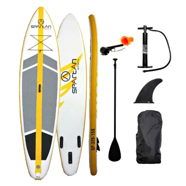 Spartan SUP 10'6 "Grau-Orange - Paddleboard mit Zubehör