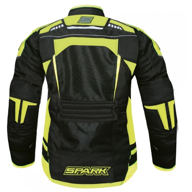 Pánská textilní moto bunda Spark Athmos - černá-fluo