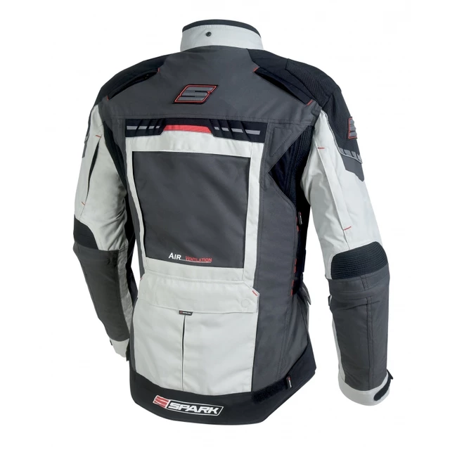 Men’s Textile Motorcycle Jacket Spark Avenger - Grey