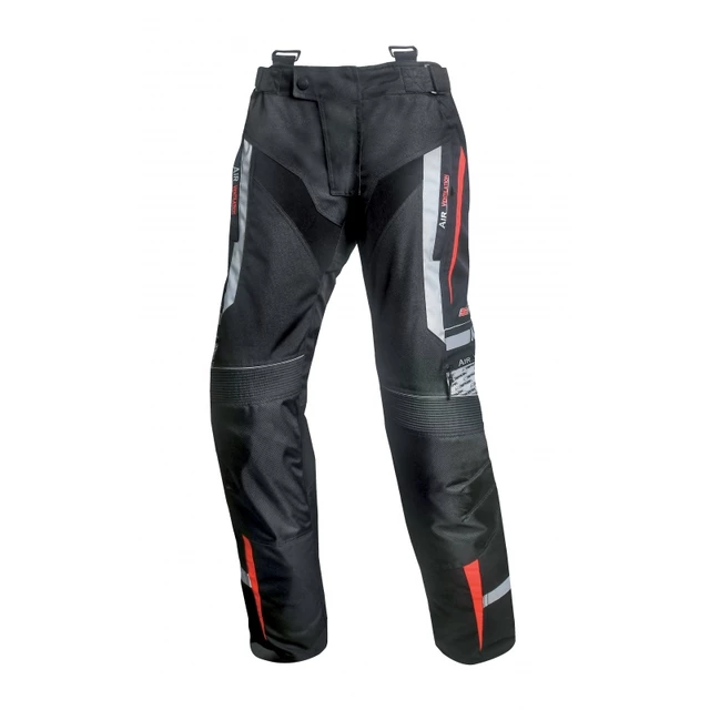 Men’s Textile Motorcycle Pants Spark Mizzen - Black-Fluo - Red-Black