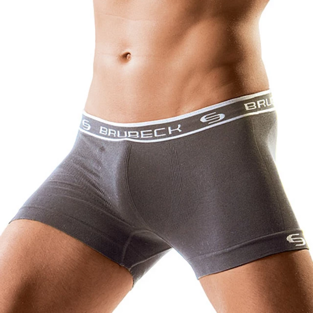 Men's boxer Brubeck SHORTBOX - Black-Grey