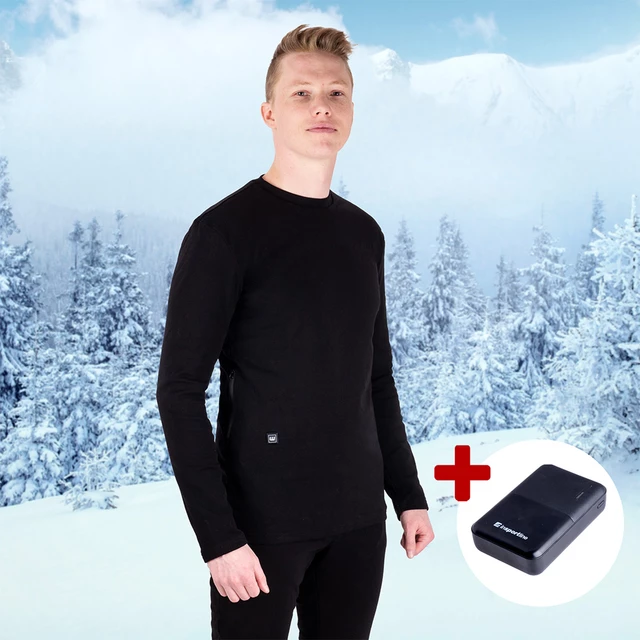Pánské vyhřívané triko W-TEC Insulong s 10 000 mAh powerbankou