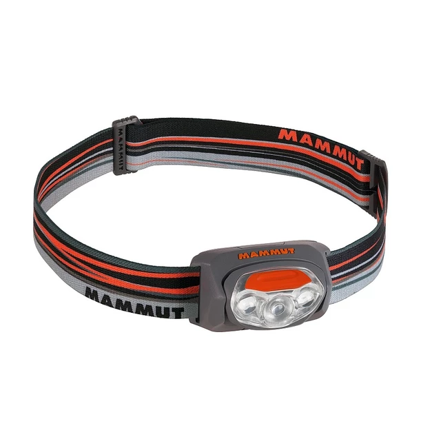 Čelová svítilna MAMMUT T-Peak - šedo-červená