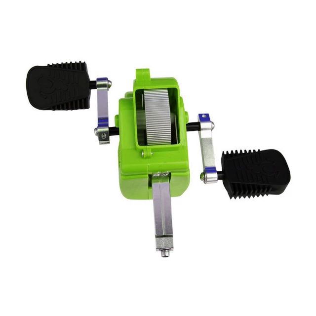 Zusatzpedale SPARTAN mit Schwungrad zum Laufrad JD Bug - grün - grün