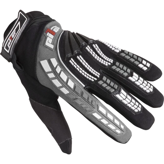 Child Motocross Gloves Pilot - Black-Red, 5 - Black-Grey