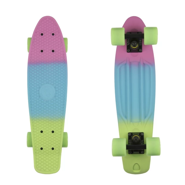 Penny board Fish Classic 3Colors 22" - Green+Yellow+Red-Black-Black