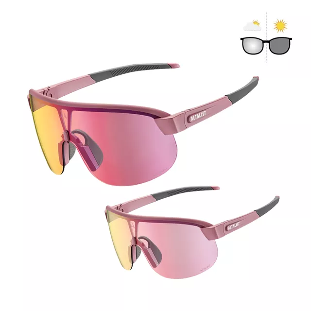 Photochromic Sunglasses Altalist Kisou ATR - růžová s červenými skly - růžová s červenými skly