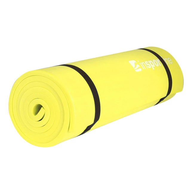 Foam Mat inSPORTline EVA 180 x 50 x 1 cm - Green - Yellow