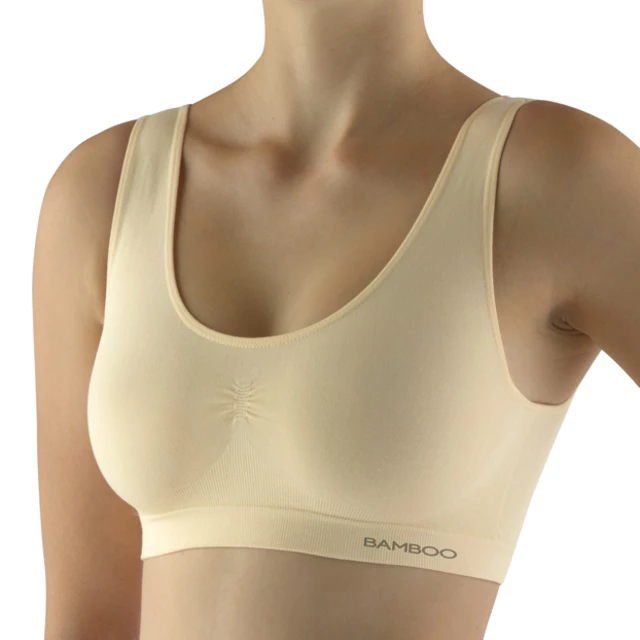 Bra with Wide Shoulder Straps EcoBamboo - Beige