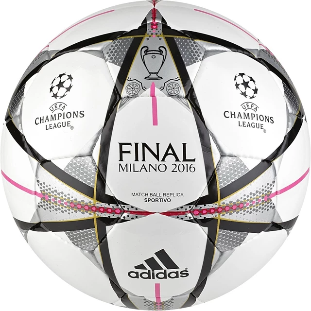 Der Ball Adidas Capitano Final Milano 2016 AC5494 für das Fußballspiel