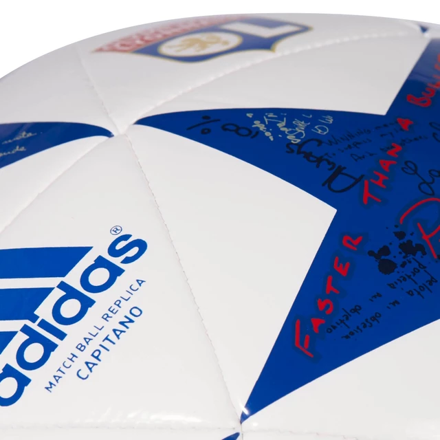 Soccer Ball Adidas Capitano Finale 16 Olympique Lyon AP0402 White-Blue