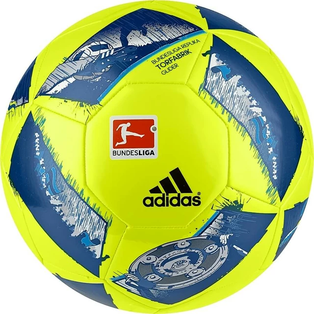 Futbalová lopta Adidas DFL Glider AO4826 žlto-modrá