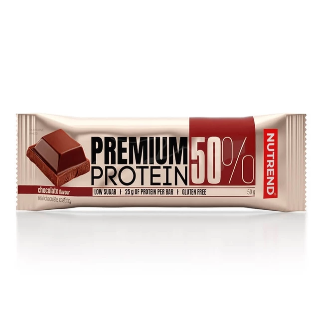 Proteinová tyčinka Nutrend Premium Protein 50% Bar 50g - čokoláda