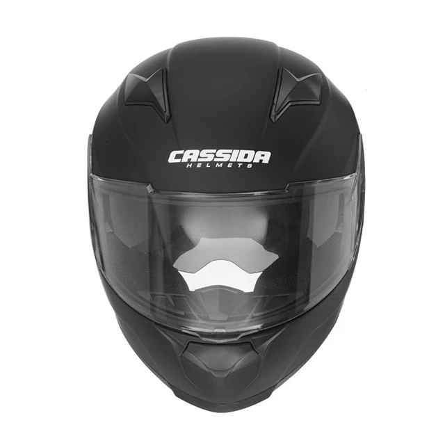Cassida Apex Vision Motorradhelm - schwarz matt/grau hi-vis
