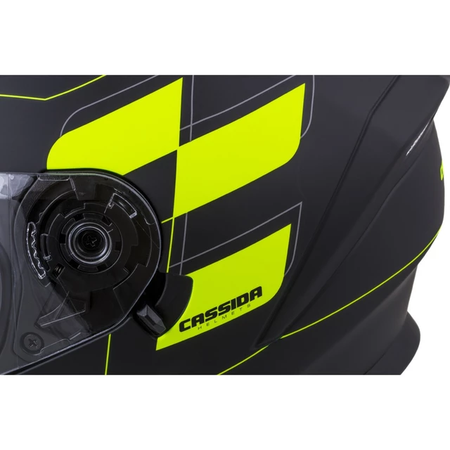 Cassida Integral 3.0 RoxoR Motorradhelm - schwarz matt/gelb hivis/grau