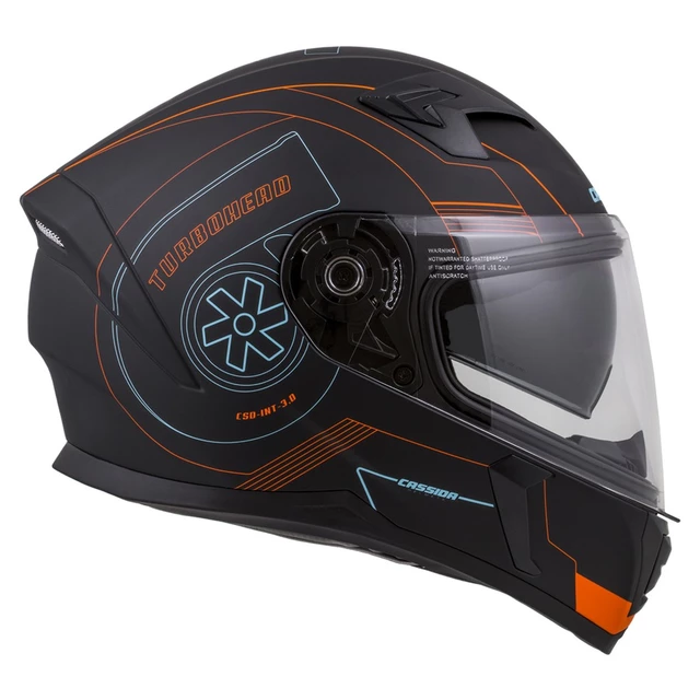 Cassida Integral 3.0 Turbohead Motorradhelm - schwarz matt/silbern