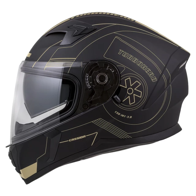 Motorcycle Helmet Cassida Integral 3.0 Turbohead - Matt Black/Silver