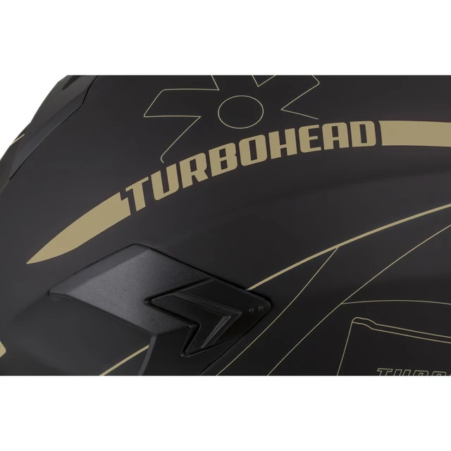 Motorcycle Helmet Cassida Integral 3.0 Turbohead - Black Matte/Gold