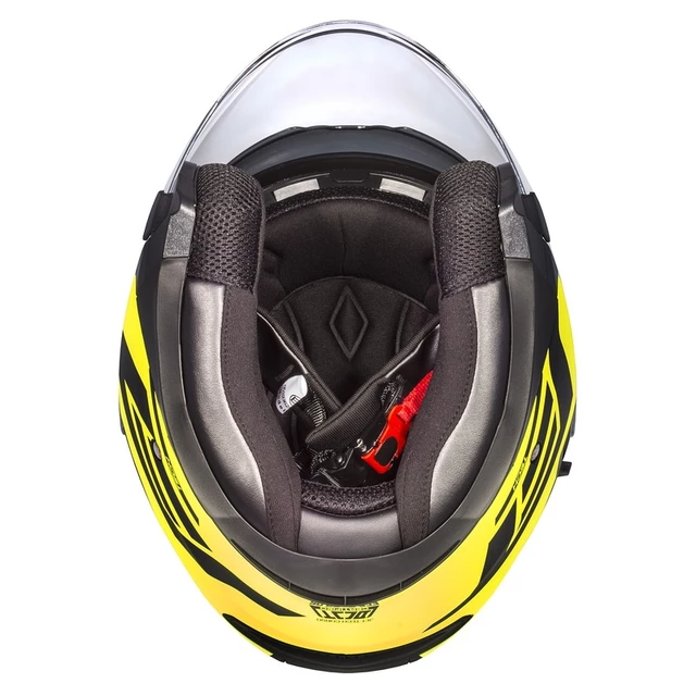 Motorcycle Helmet Cassida Jet Tech Corso - Black Matt/Fluo Yellow