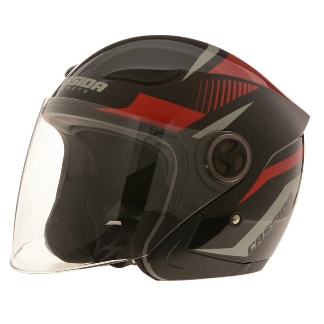 Motorcycle Helmet Cassida Reflex - S(55-56) - Black-Red