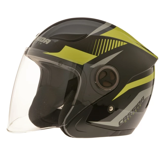 Motorcycle Helmet Cassida Reflex - Black-Yellow - Black-Yellow