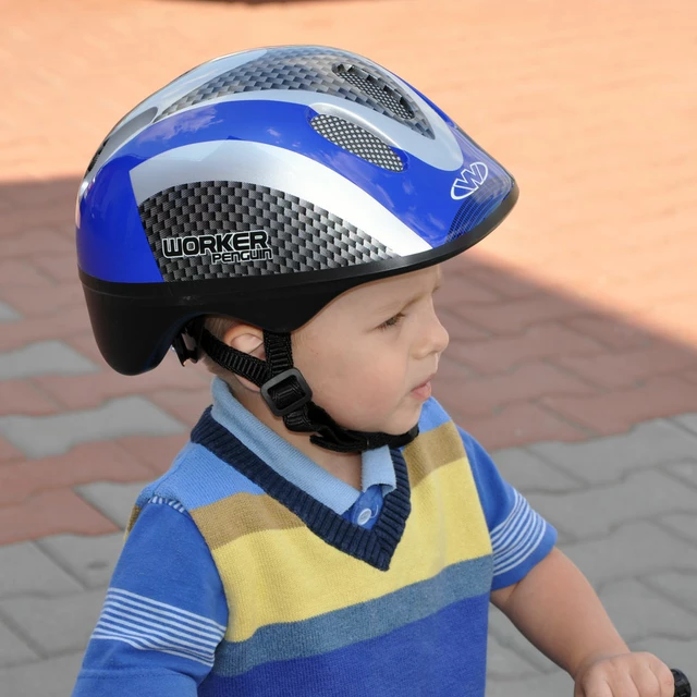 Bicycle Helmet WORKER Penguin - Blue