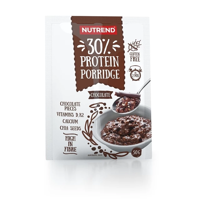 Proteinová ovesná kaše Nutrend Protein Porridge 5x50g - čokoláda