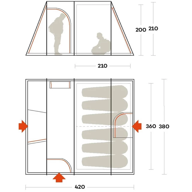 Tent FERRINO Proxes 6 New