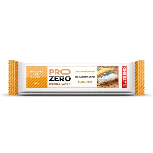 Proteinová tyčinka Nutrend PROZERO 65g - banánovo-karamelový koláč