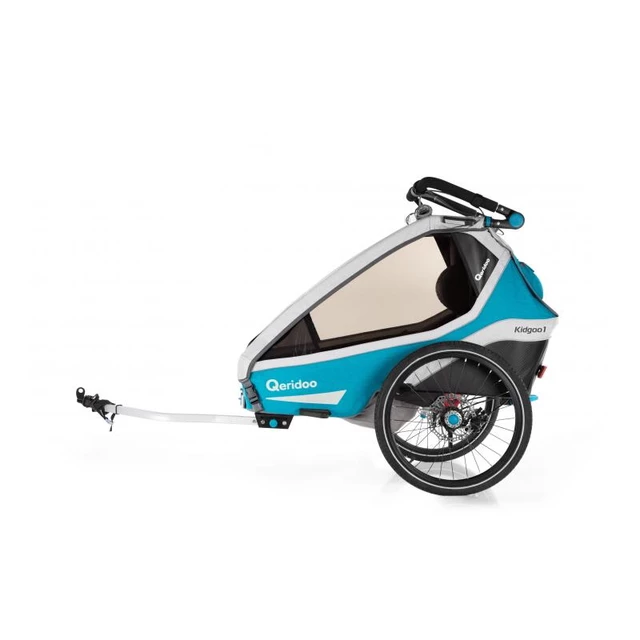 Qeridoo KidGoo 1 Sport Multifunktionaler Fahrrad-Kinderwagen - Anthracite Grey