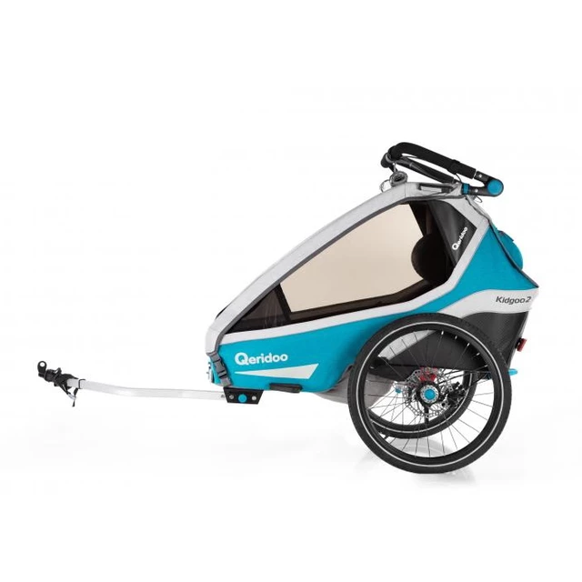 Vozík za kolo Qeridoo KidGoo 2 Sport - Anthracite Grey