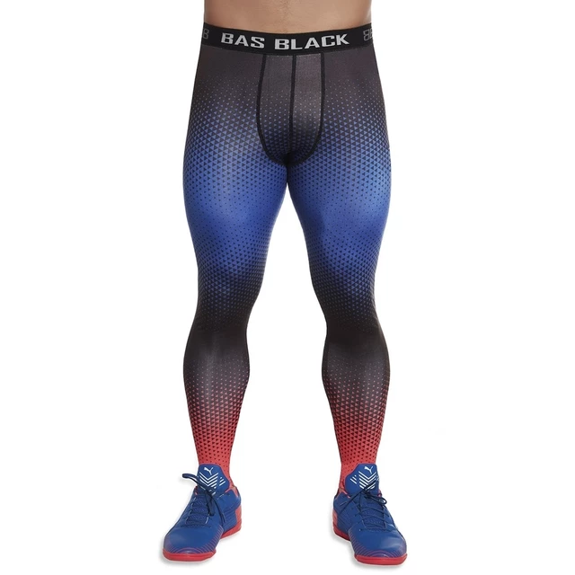 Men’s / Boy’s Sports Leggings BAS BLACK Quantum - M - Blue-Red