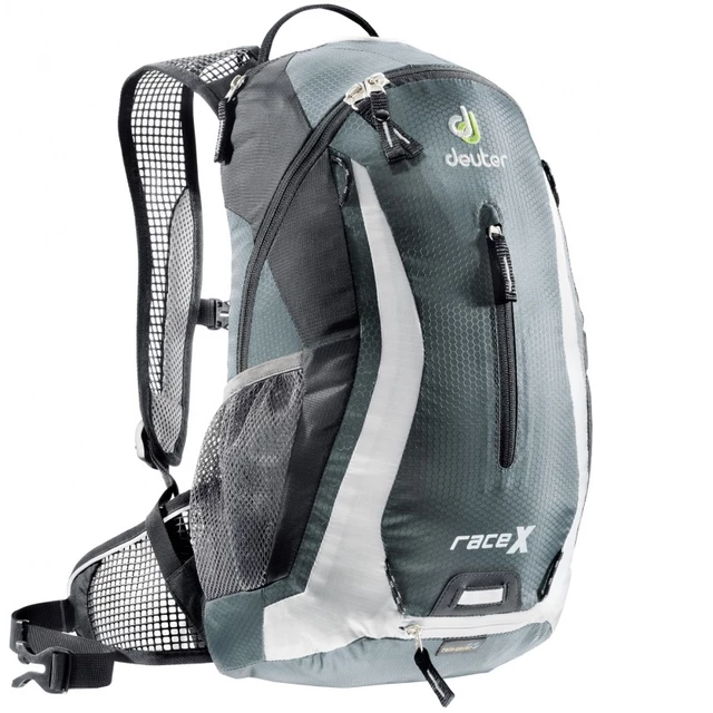 Cycling Backpack DEUTER Race X 2016 - Blue-Green - Grey-White