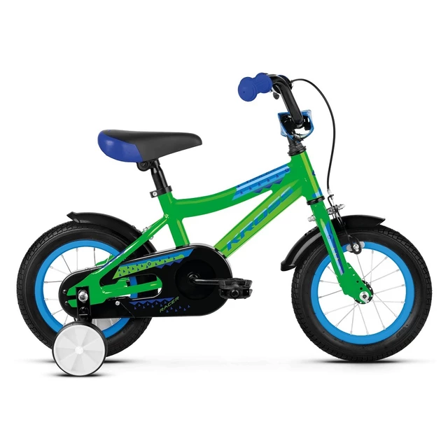 Detský bicykel Kross Racer 2.0 12" - model 2019 - Green / Blue Glossy
