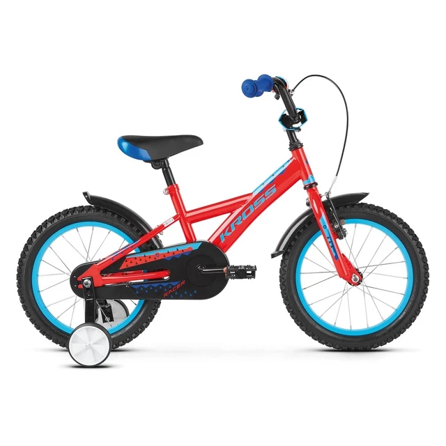 Children’s Bike Kross Racer 3.0 16” – 2019 - Black/Lime/Blue Glossy - Red/Blue Glossy