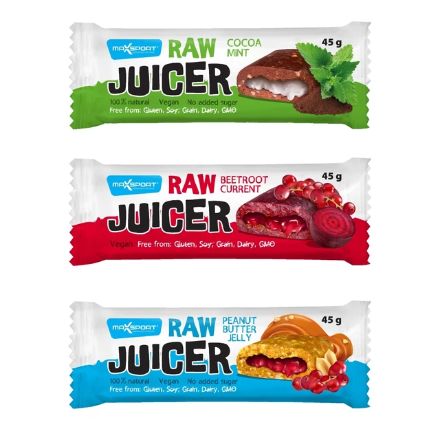 Raw tyčinka MAX SPORT Raw Juicer 45g