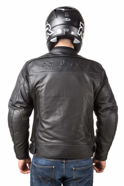 Airbag kabát Helite Roadster Vintage fekete bőr