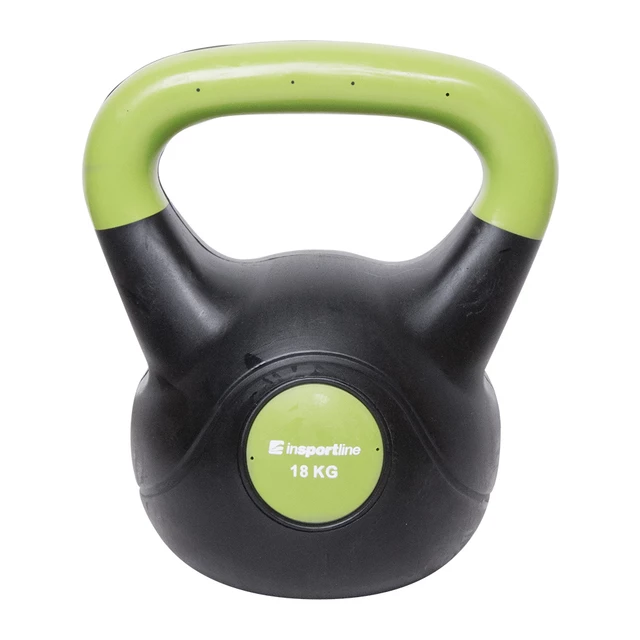 Hantla bitumiczna inSPORTline Kettlebell Dark 18 kg